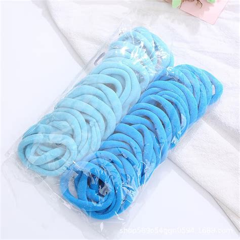 TOPSHOP 50pcs Hair Tie Girls with Solid Color Hair Tie High Elastic ...