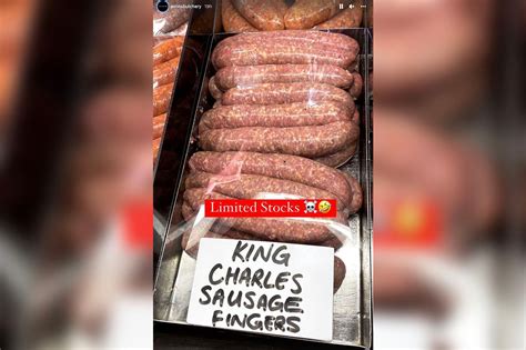 Butcher Trolls King Charles By Selling His Sausage Fingers