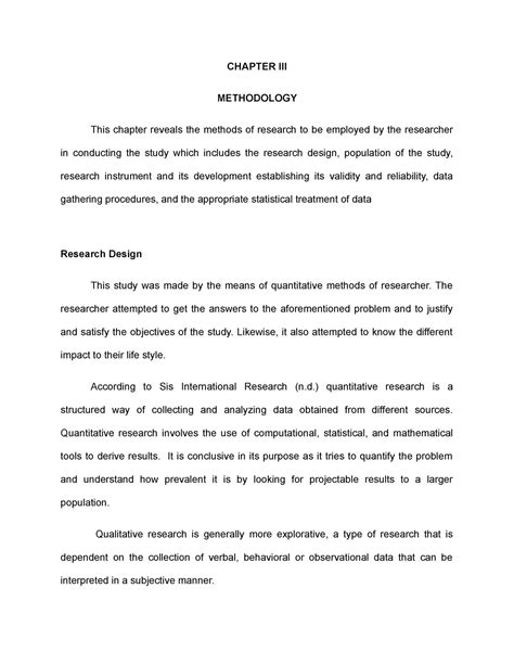 Chapter 3 Chapter Iii Methodology This Chapter Reveals The Methods Of Research To Be Employed