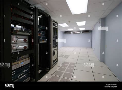 Modern Interior Of Server Room In Datacenter Stock Photo Alamy