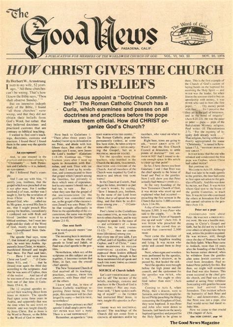 Herbert W Armstrong On Twitter How Christ Gives The Church Its