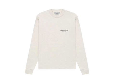 Buy Fear Of God Essentials Core Collection Ls T Shirt Light Heather