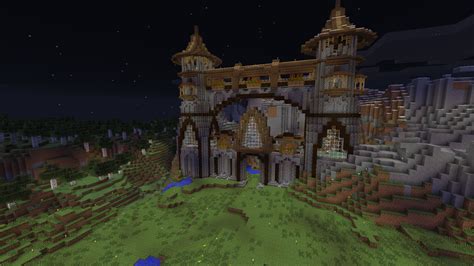 Minecraft Mountain Castle (progress 3) by eapatrick on DeviantArt