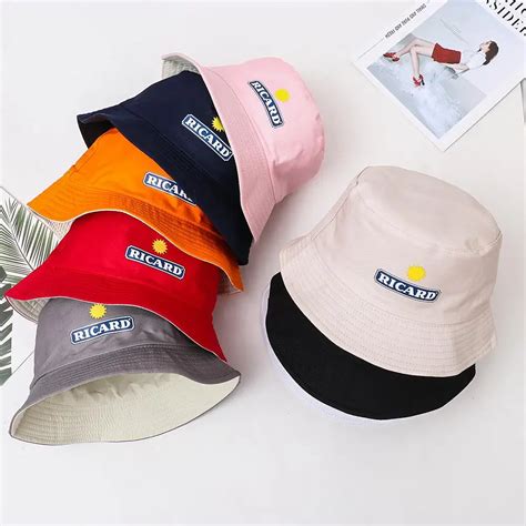 Casquettes de pêche Ricard en coton pour hommes et femmes chapeau Bob