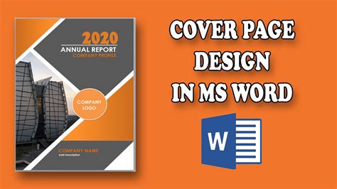 How To Design A Cover Page In Ms Word Ms Word Me Cover Page Kaise