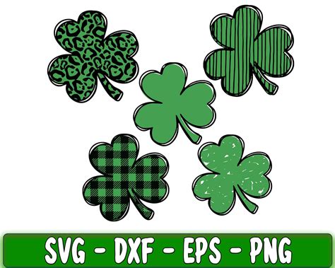 Shamrock Svg St Patricks Day Cheetah Shamrock Svg 3 Leaf Clover Zerosvg