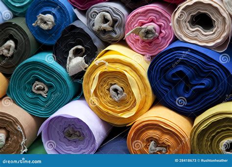 Fabric Rolls Stock Photos - Image: 28418673