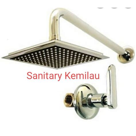 Jual Paket Wall Shower Tanam Kamar Mandi Stop Kran Tanam Air Dingin