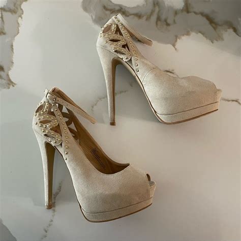 Shoes Justfab Nude Platform Ultra High Heels Poshmark