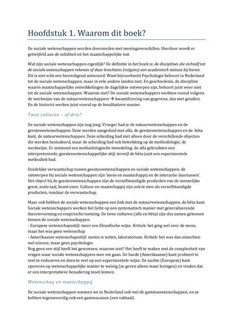 Samenvatting Over De Grenzen Van Disciplines R Abma Hoofdstukken 1