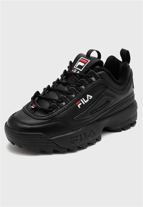 Zapatilla Urbana Disruptor Ii Premium Negro Fila Compra Ahora