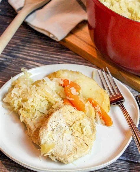 Pork Chops Potatoes And Sauerkraut A One Pot Meal