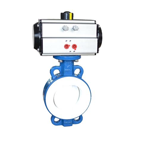 Lined Flange Pneumatic Butterfly Valve China Butterfly Valve Factory