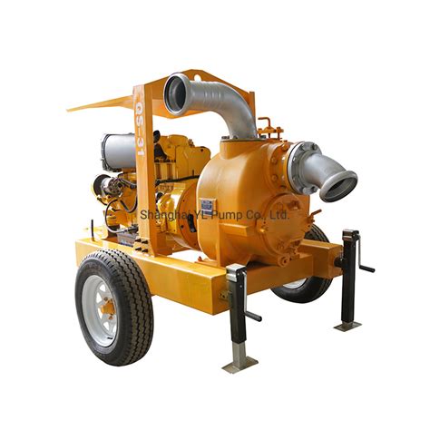 Movable Diesel Engine Self Priming Water Pumps For Emergency Centrifugal Pump And Centrifugal