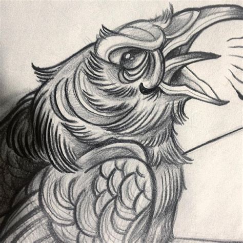 CORE TATTOO on Tumblr: #sketch #drawing #crowl #tattoo # (em CORE Tattoo)