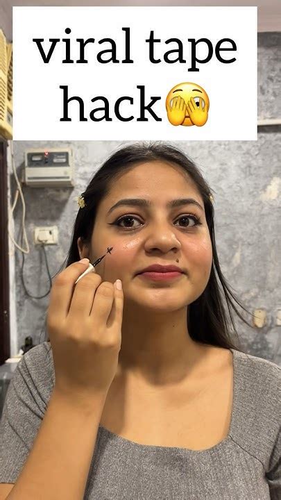 Viral Eyeliner Hack 😳eyeliner Hacks Viralhacks Eyelinerhack Shorts