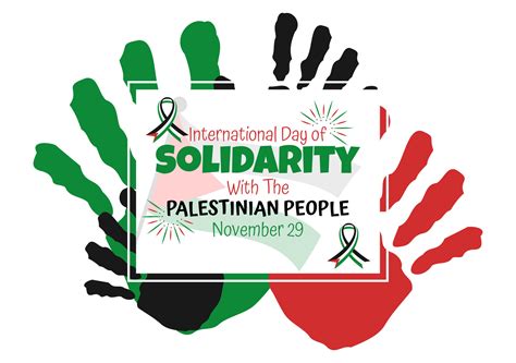 International Day Of Solidarity With The Palestinian People Vector