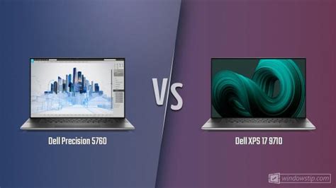 Dell Precision 5760 vs. Dell XPS 17 9710: Full specs comparison