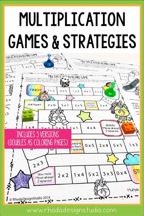 easy    multiplication game printables