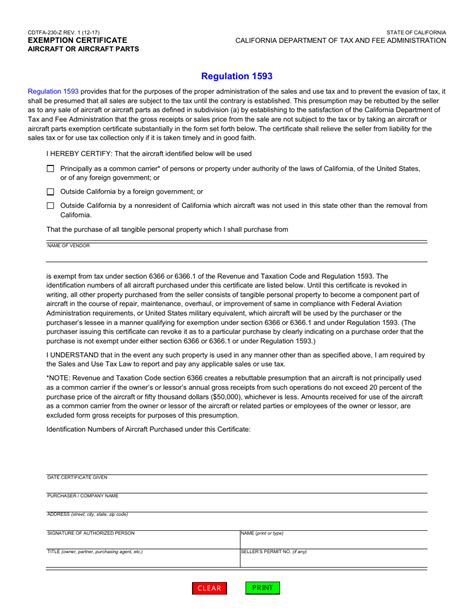 Form Cdtfa 230 Z Fill Out Sign Online And Download Fillable Pdf