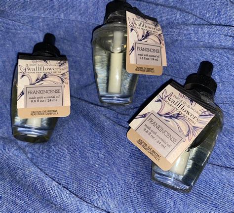 Bath Body Works Frankincense Wallflower Refill Bulbs New X 3