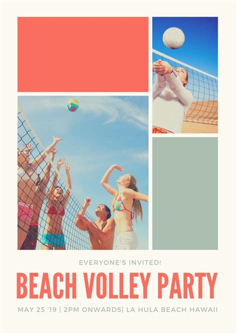 Free, printable, customizable volleyball poster templates | Canva