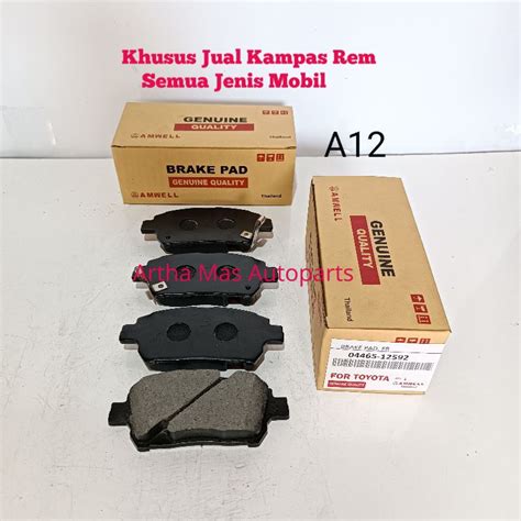 Jual KAMPAS REM DEPAN VIOS LIMO ALTIS OLD GEN1 BRAKE PAD VIOS LIMO