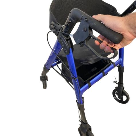 Andador Rollator De Aluminio Extra Ancho Cirug A Rex