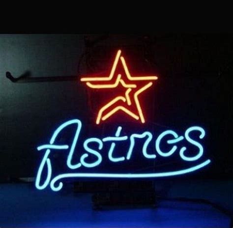 Houston Astros World Series Champions Neon Sign Lamp Light