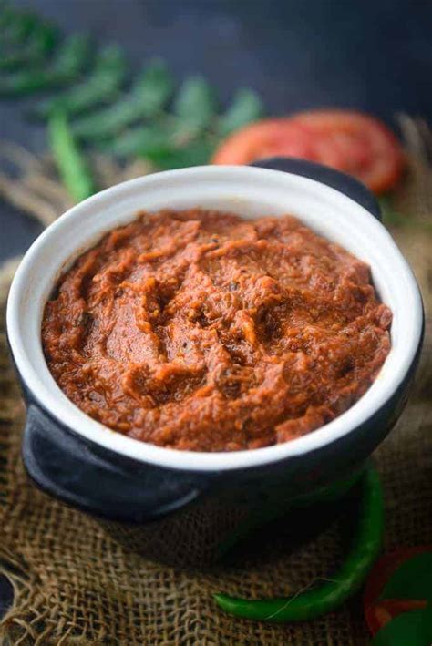 Tangy & Spicy Tomato Chutney Recipe + Video - Whiskaffair