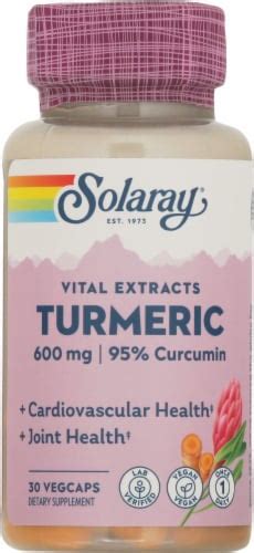 Solaray One Daily Turmeric Root Extract Veg Caps 600 Mg 90 Ct QFC