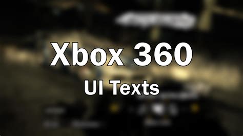 NFSMods Xbox 360 UI Texts