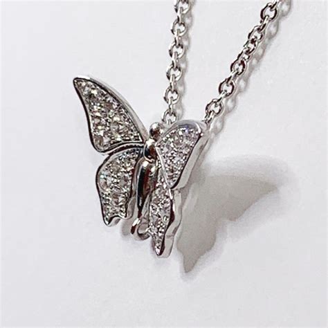 Édéenne Butterfly Diamonds And 18 Karat Gold Pendant For Sale At 1stdibs