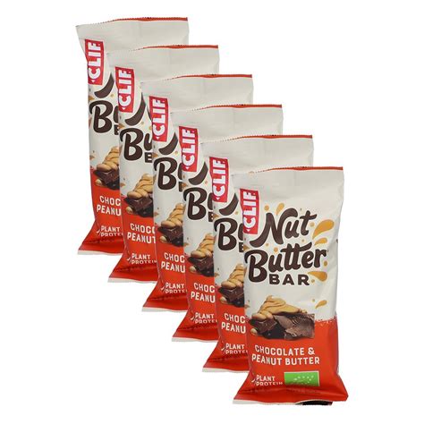 CLIF BAR Barres énergétiques beurre de cacahuète et chocolat 6x50 g