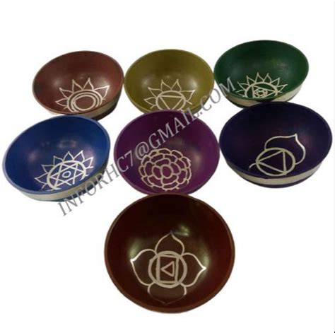 Round Semi Hemispherical Shape Golden Chakra Singing Bowl Set At Rs