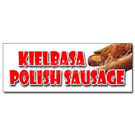 Signmission Kielbasa Polish Sausage Decal Sticker Grilled Polski