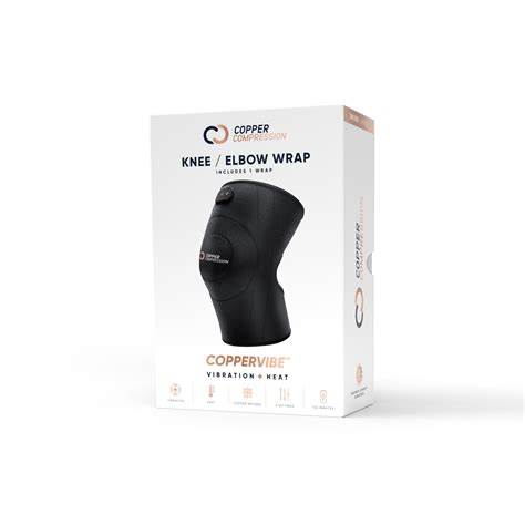 CopperVibe Vibration+Heat Therapy Knee/Elbow Wrap & Copper Compression