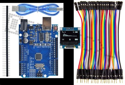 Kit De D Marrage Arduino Uno R Avec Cran Oled De Pouces