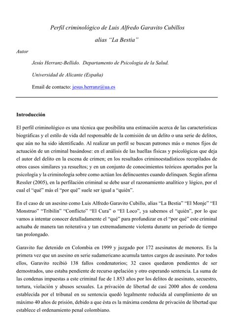 Explorando El Perfil Psicol Gico De Un Asesino Serial Un An Lisis Profundo