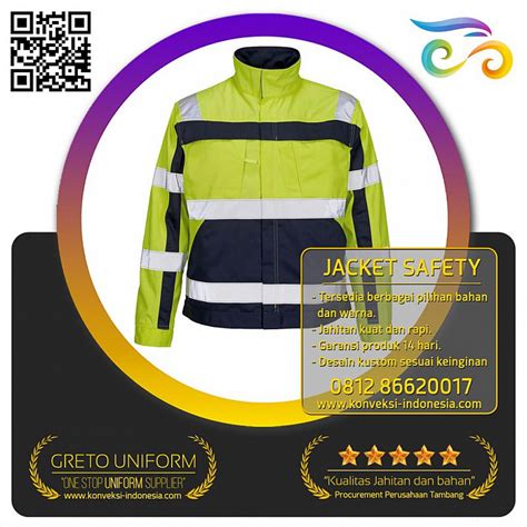 Jaket Safety Jaket Safety High Visibility Greto Uniform Vendor