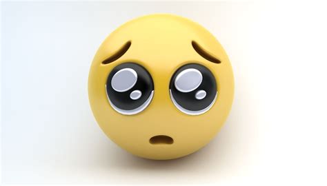 EMOJI Pleading Eyes 3D model | CGTrader