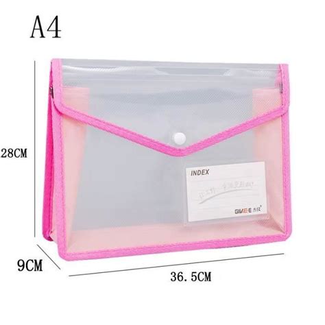 Pochette Plastique Pink Sac A Transparent L Ger Portable Tanche