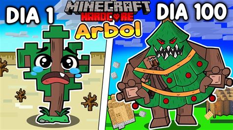 Sobreviví 100 DÍAS siendo un ARBOL en Minecraft HARDCORE YouTube