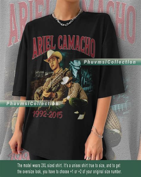 BLACK Ariel Camacho Singer Music Vintage Retro Unisex Ariel Camacho T