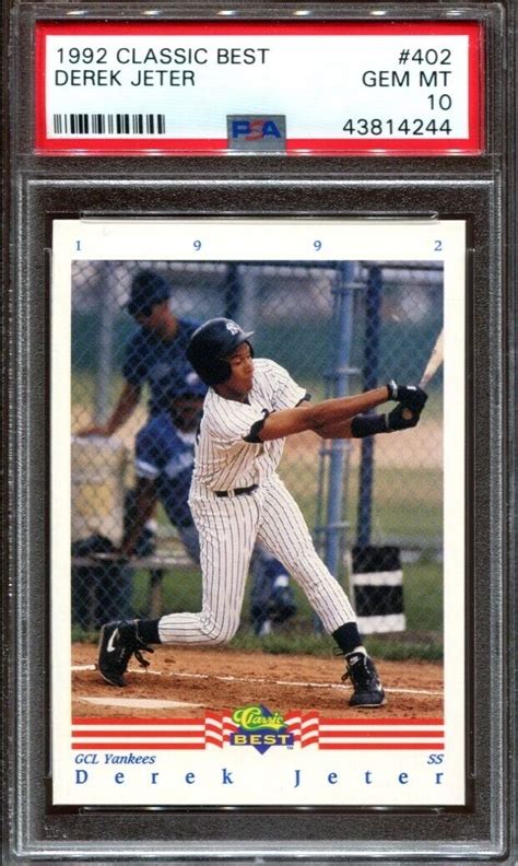 Classic Best Derek Jeter Rookie Rc Psa Ebay