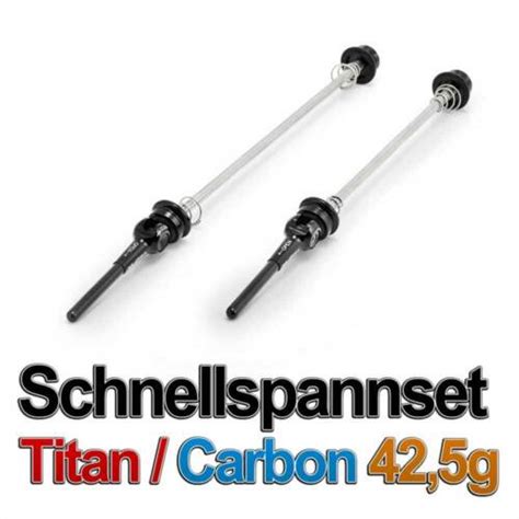 XLC Pro SL Road Schnellspanner Set QR L04 Titan Carbon Rennrad