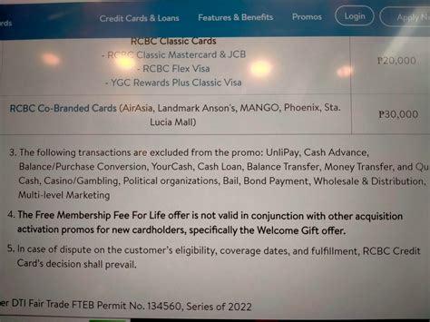 Rcbc No Annual Fee For Life Guidelines Rphcreditcards