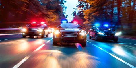 Premium Photo | Exciting police pursuit scene with car chase in motion ...