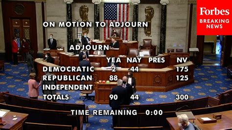 Breaking House Votes On Gop Reps Motion To Adjourn To Stop