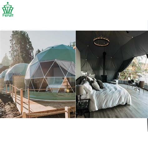 M Diameter Outdoor Hotel Dome House Glamping Geodesic Dome Tent With